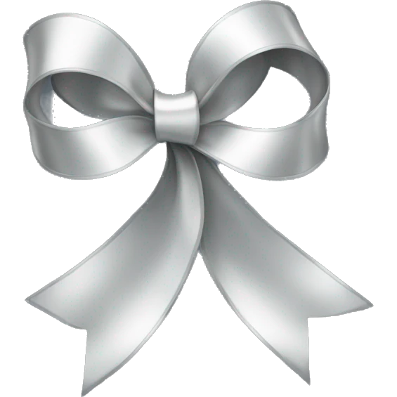 Silver ribbon emoji