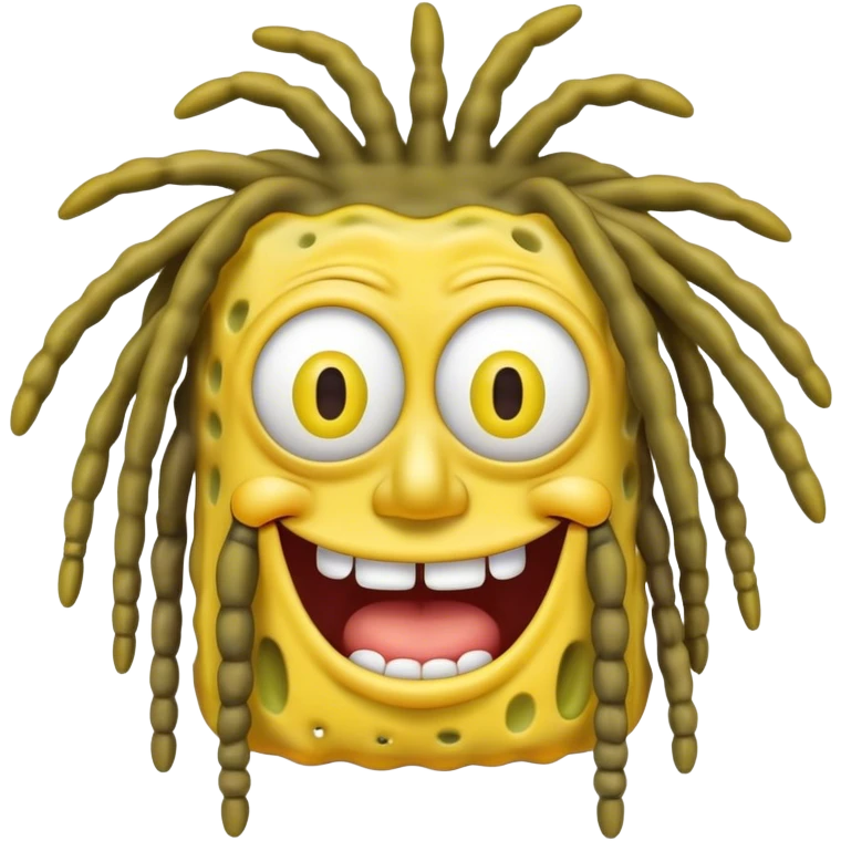 Sponge bob with dreads  emoji