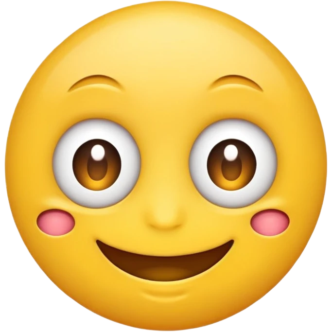 Make a happy face emoji with 3 eyes emoji