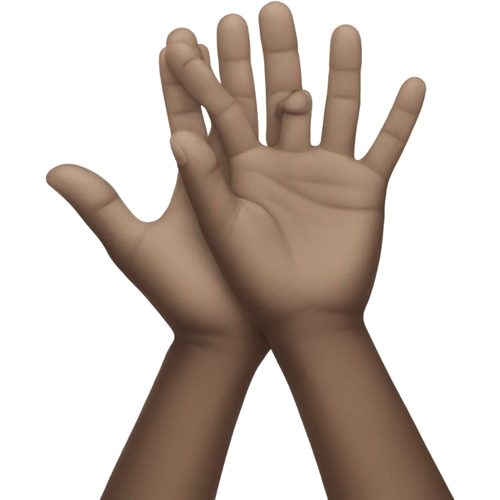 Hands grabbing emoji
