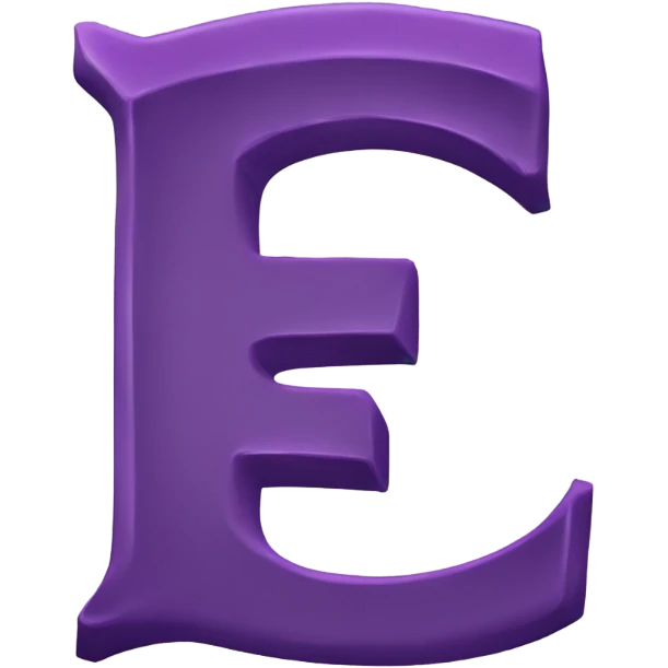 animated electric letter E emoji