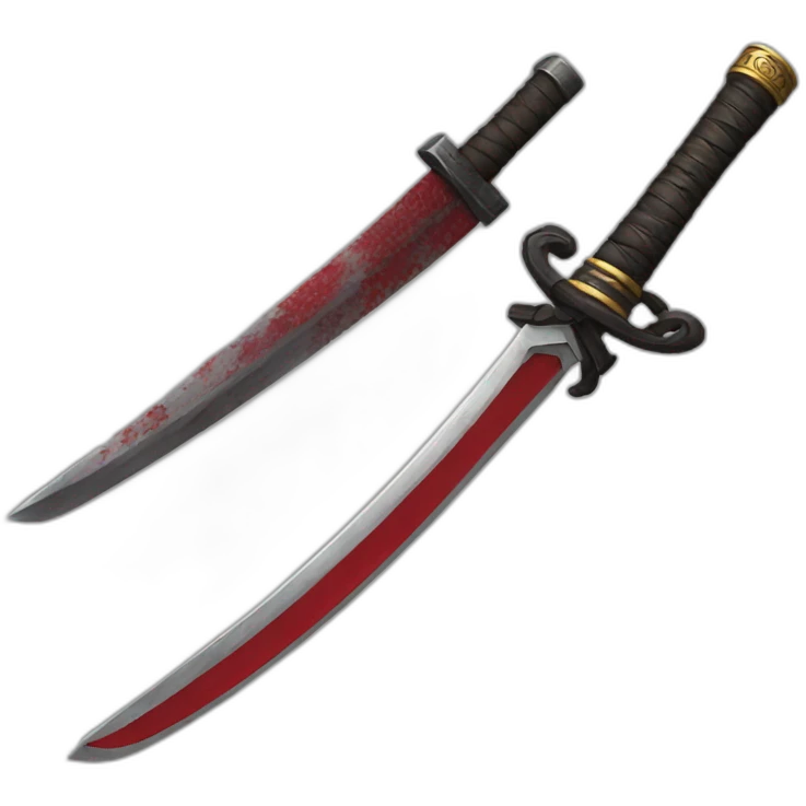 Katana rouge emoji
