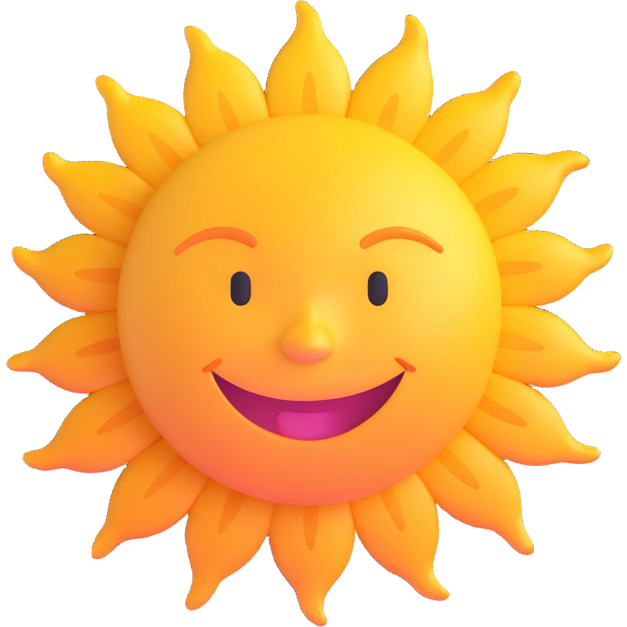 smiling sun emoji