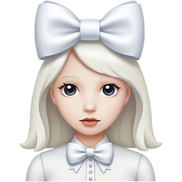 j white bow emoji