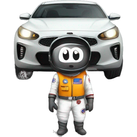 Kia on moon emoji