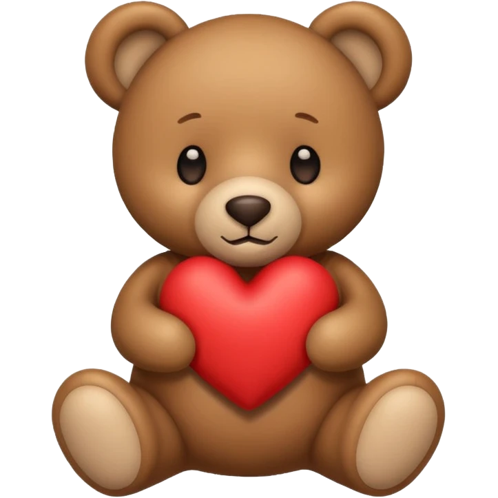 Teddy with heart emoji