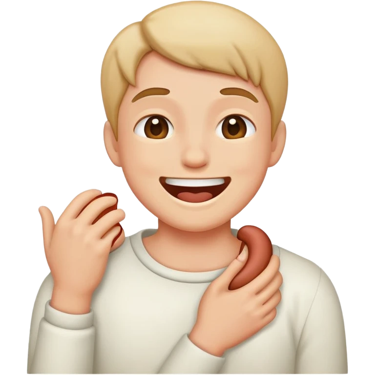 funny joke chocking yourself emoji