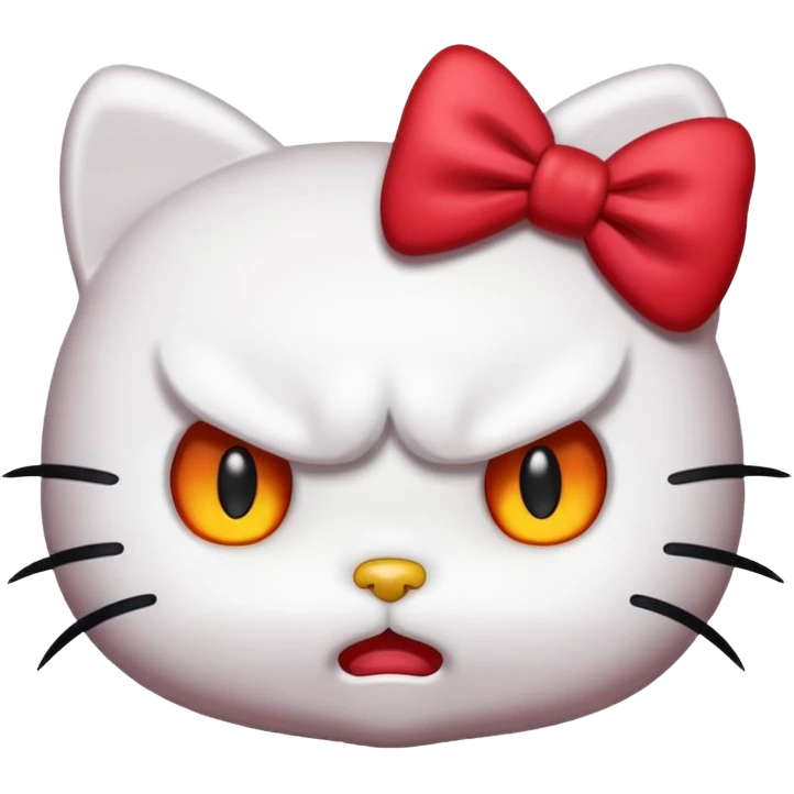 Angry hello kitty  emoji