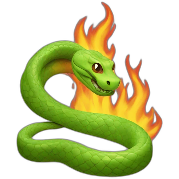 snake-fire emoji