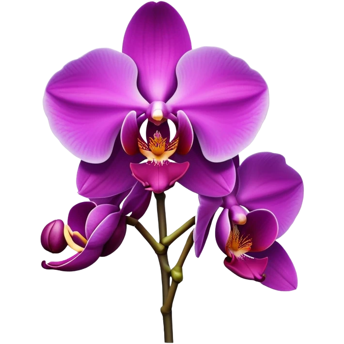 Classic orchid flower with vibrant petals and distinctive shape emoji