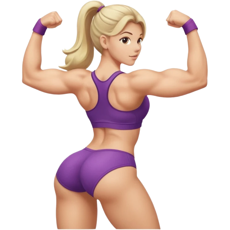 Girl Flexing butt emoji