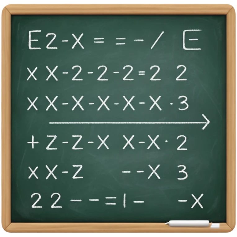 math formula on a chalkboard emoji