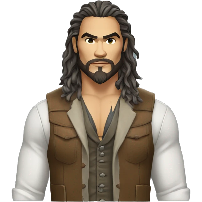 realistic jason momoa wearing vest emoji