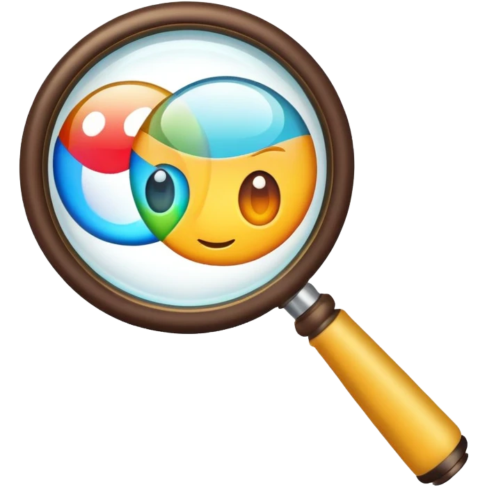 A grafic under a magnifying glass emoji