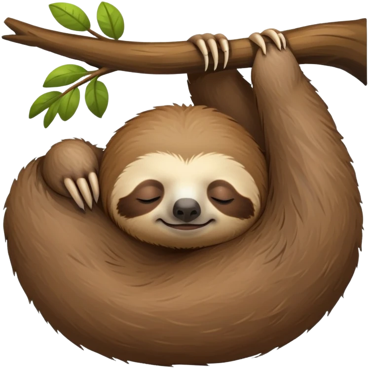 Sloth sleeping  emoji