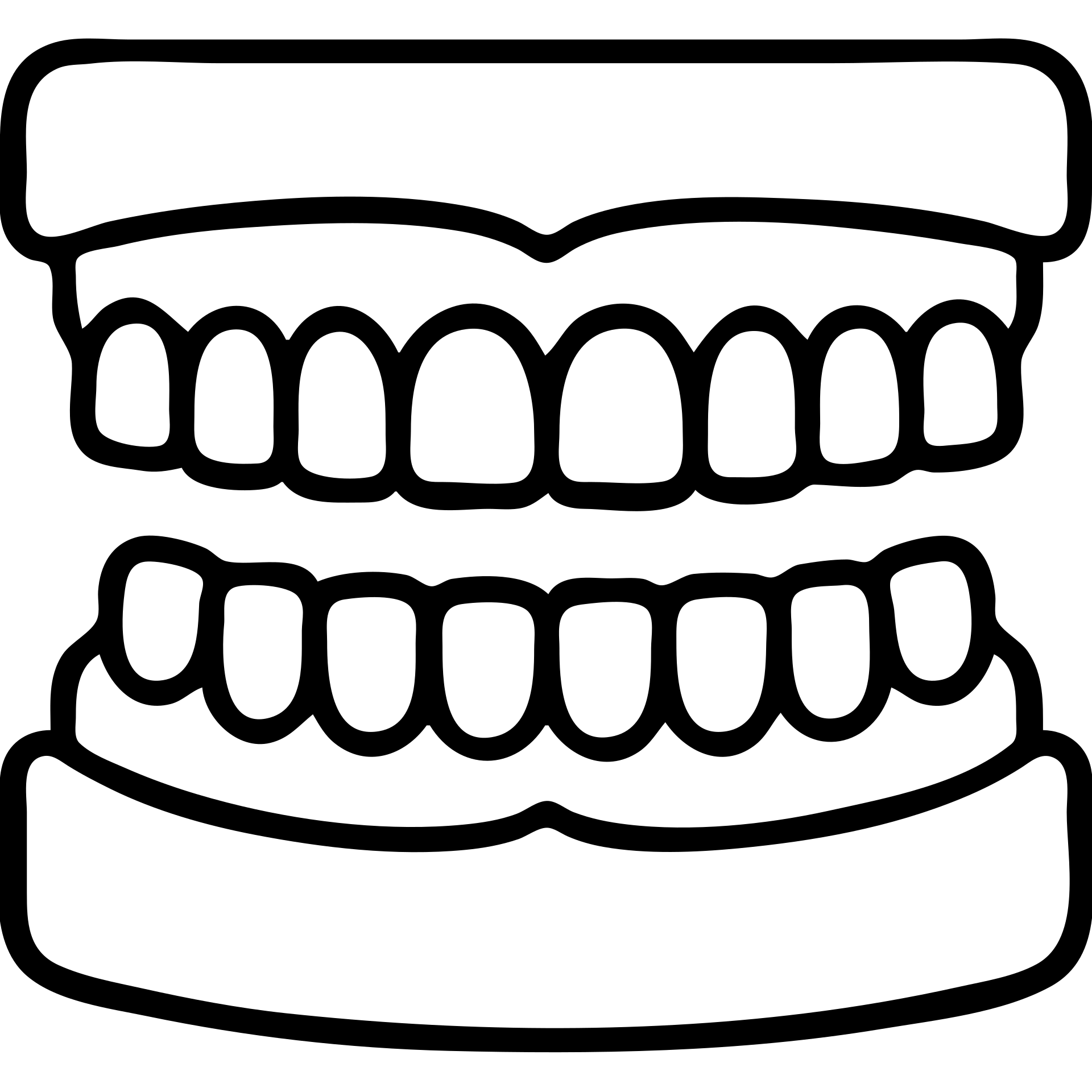 Digital jaw model emoji