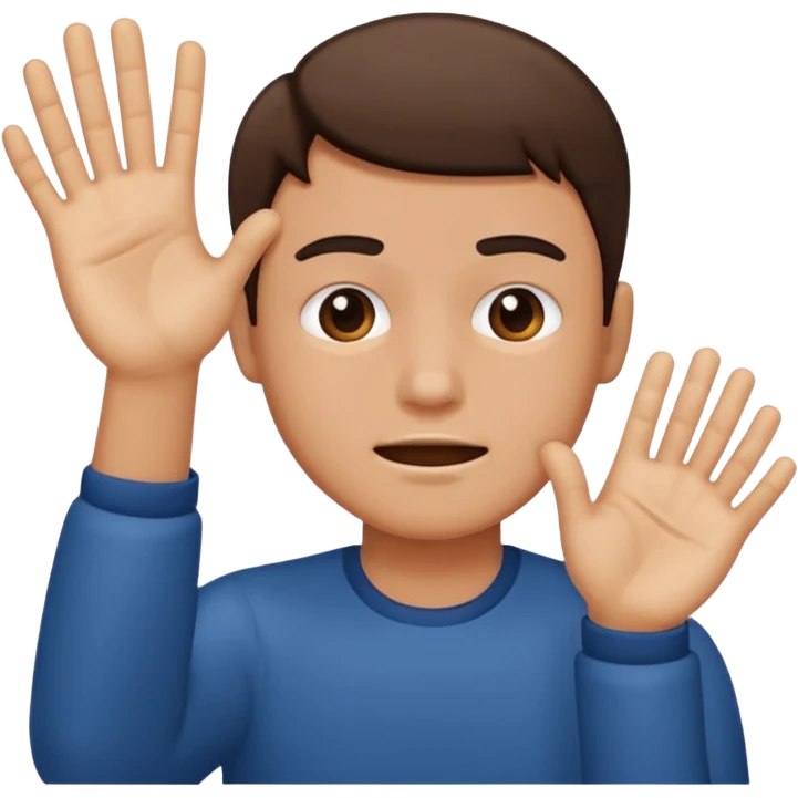 Emoji that slaps his face emoji