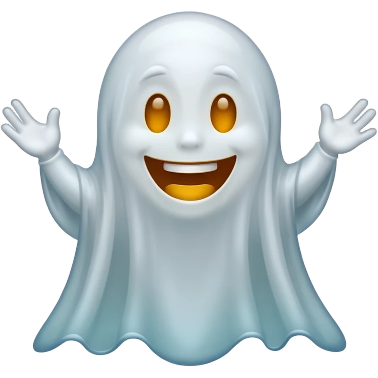 Emojis qui rigole fusionné avec l’emojis fantôme 👻 emoji