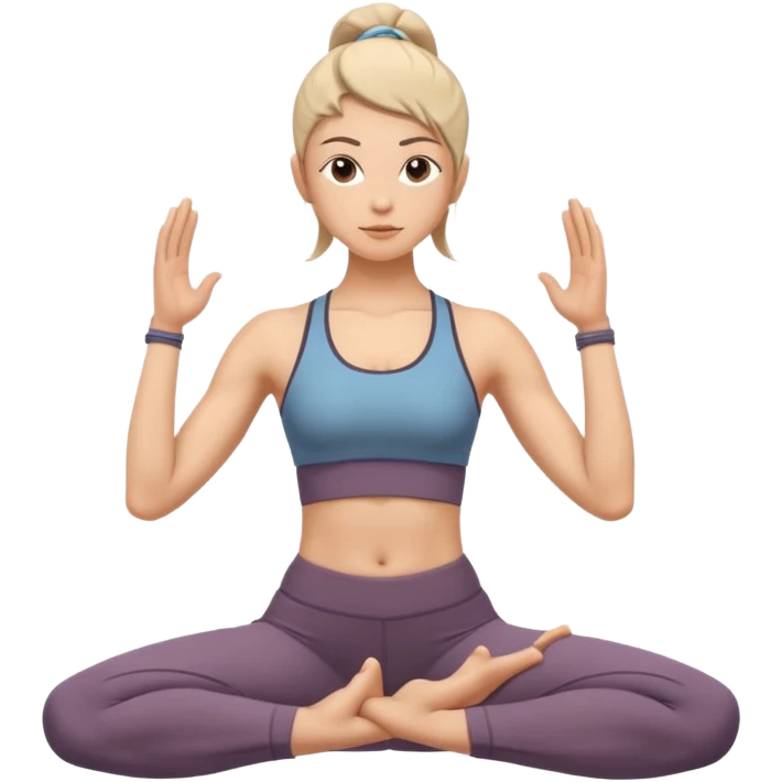 warrior yoga pose emoji