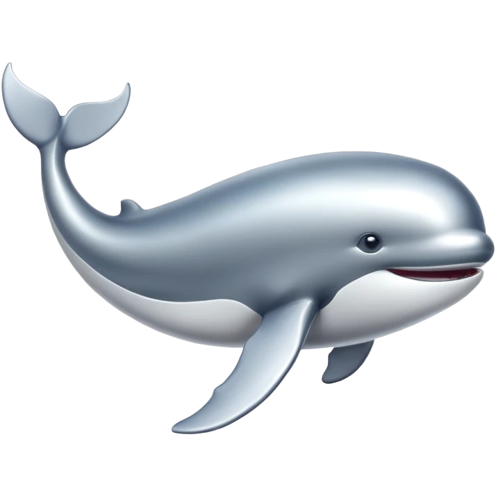 silver whale emoji