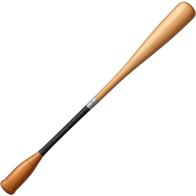A piece of wood with a baseball bat emoji