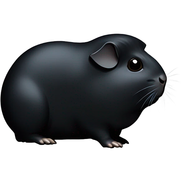 soid black Guinea pig emoji