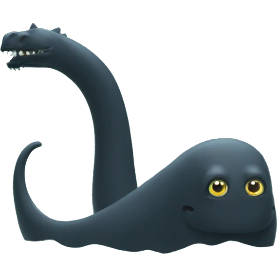 Black Loch Ness monster  emoji