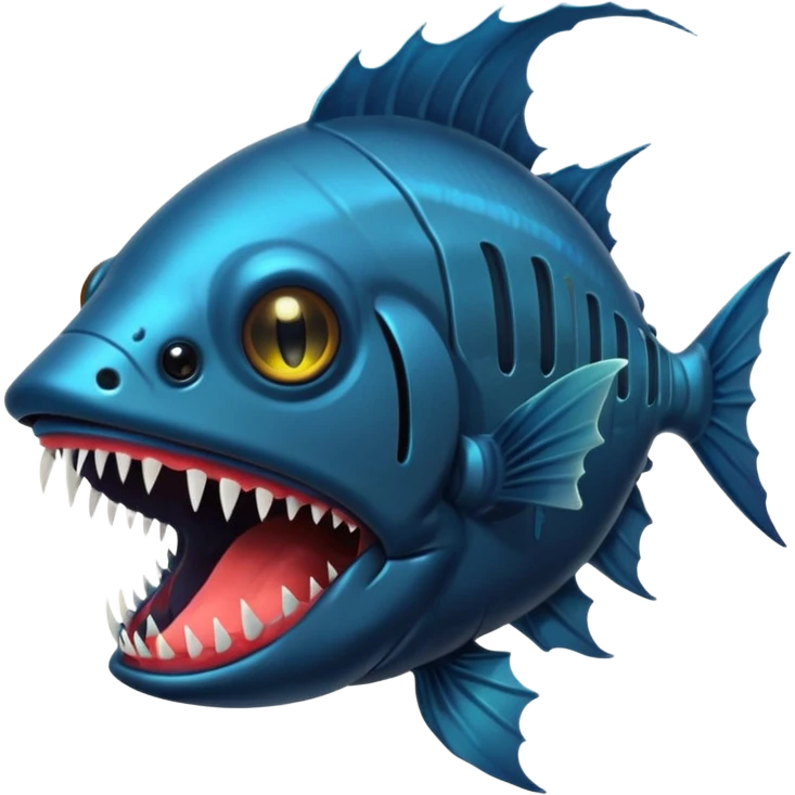 Angler Fish – Large mouth with sharp teeth and light lure emoji