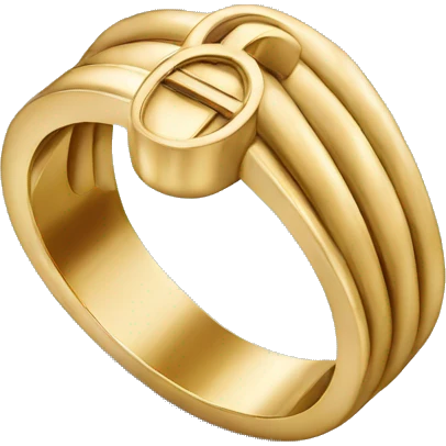 cartier gold ring emoji