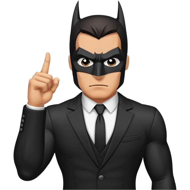 Batman middle finger  emoji