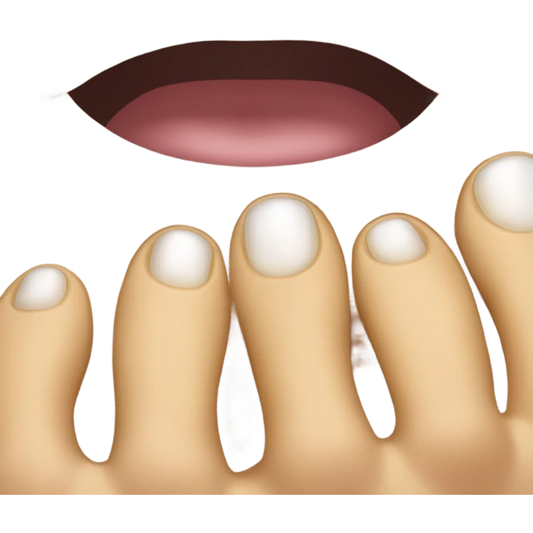 Greasy toes emoji