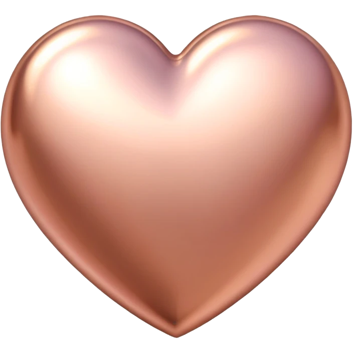 rose gold heart  emoji