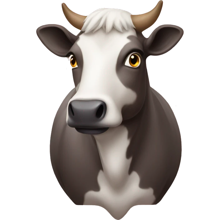 Vaca con ojos de corazón  emoji