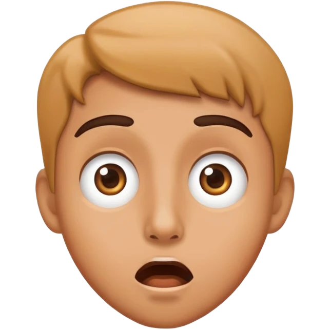 surprised face emoji