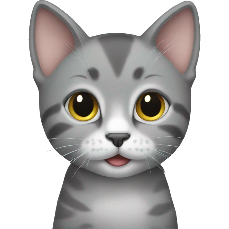 grey kitten  emoji