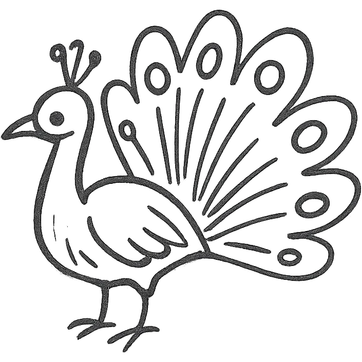 peacock emoji