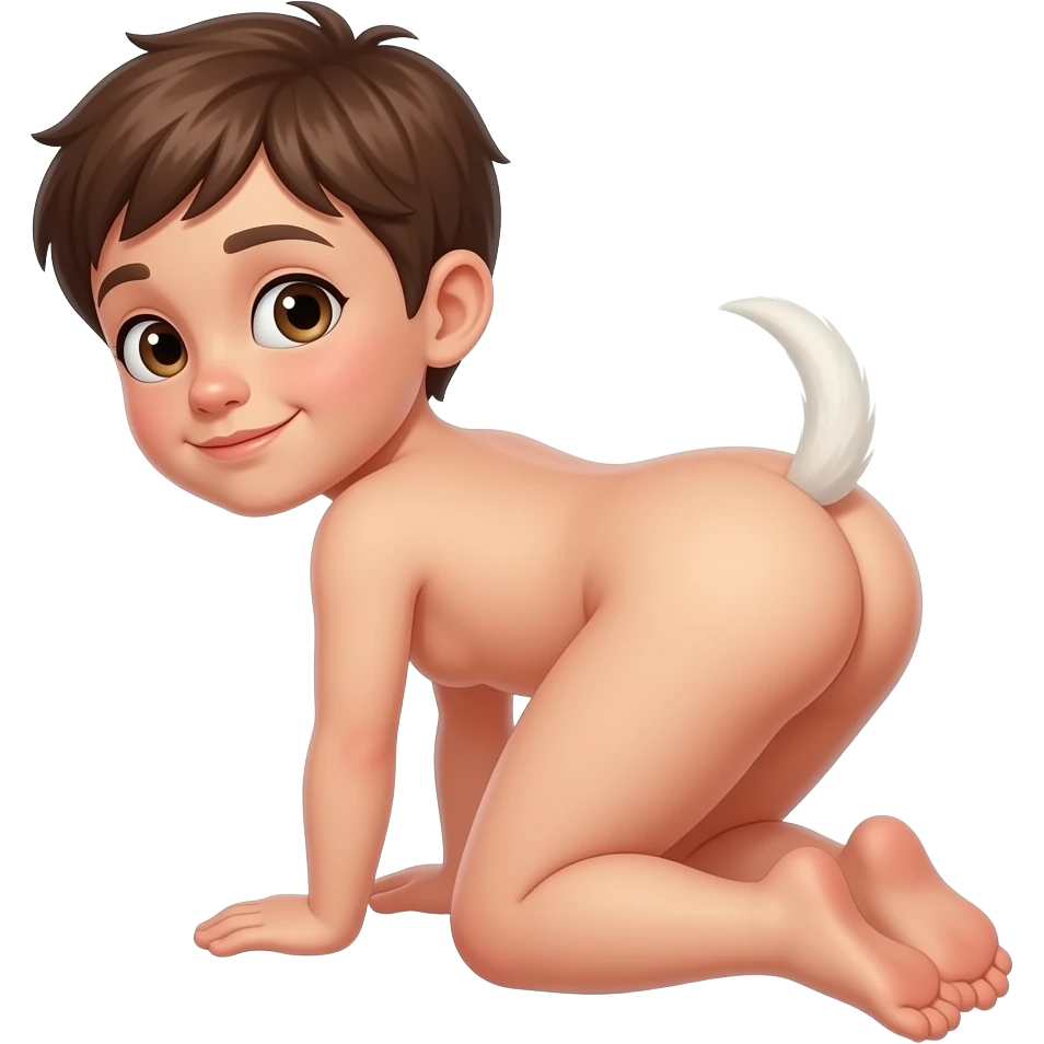 10 year old boy kid naked opens her butt in a doggie style emoji