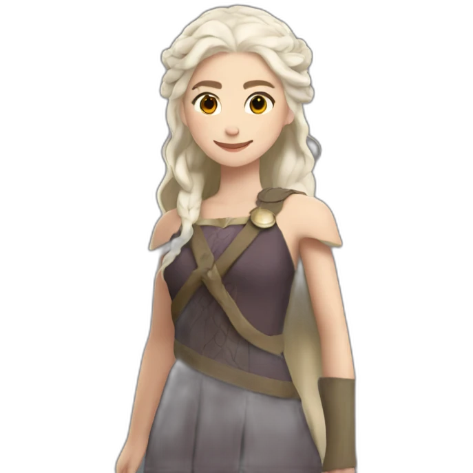 daenerys avec 3 dragons emoji