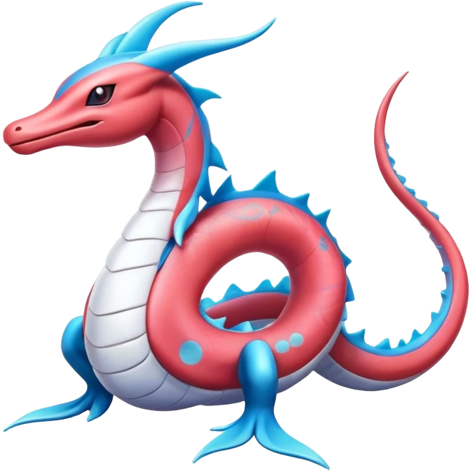 Milotic-Salamence-Fakémon-hybrid-creature (full body)  emoji