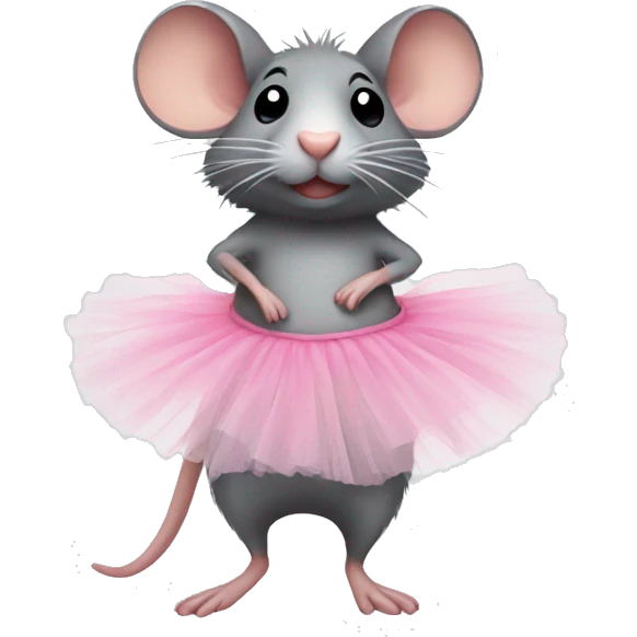 Rat in a tutu  emoji