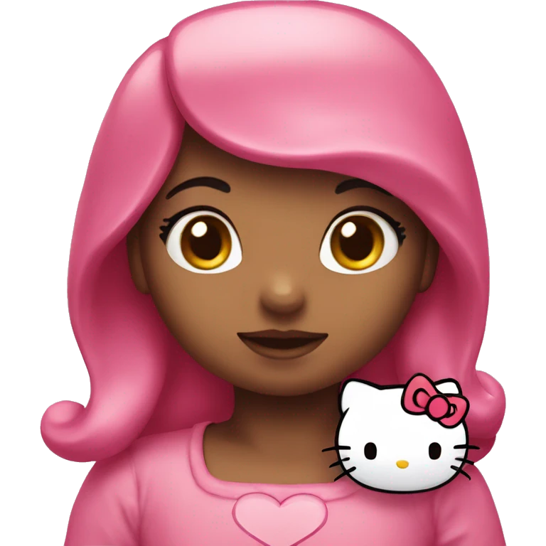 hello kitty love emoji