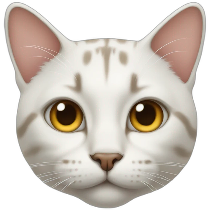 Cat with a nose emoji