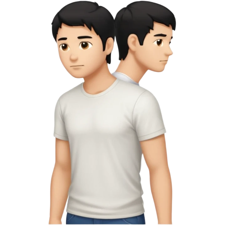 The Walking Man black hair all body from the side emoji