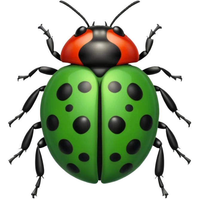 green ladybug emoji