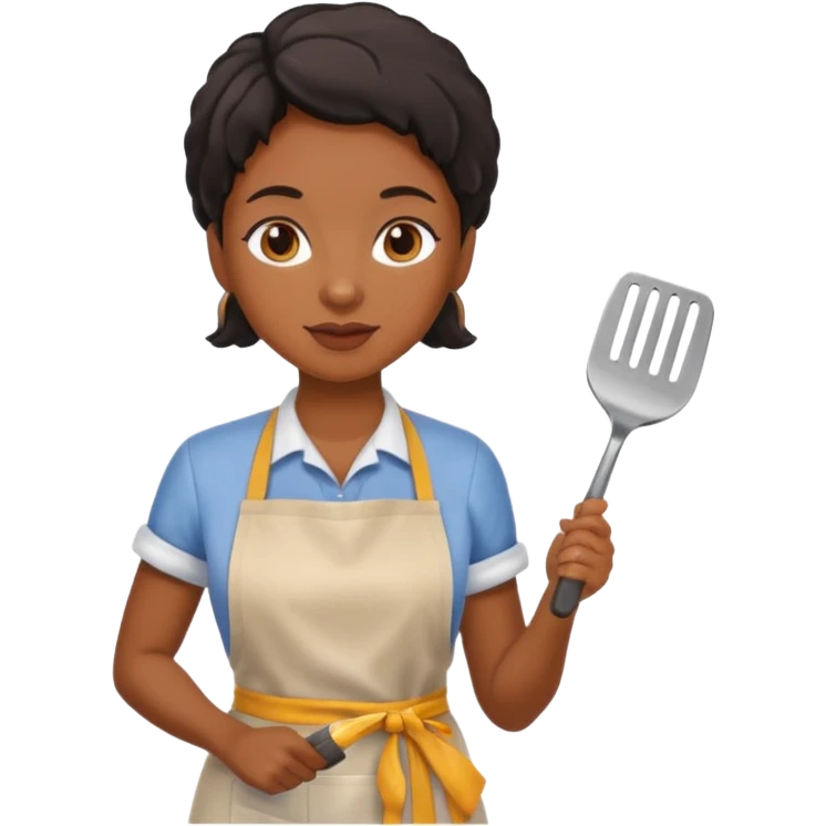 Black woman grilling  emoji