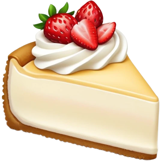 ultra realistic strawberry cheesecake  emoji