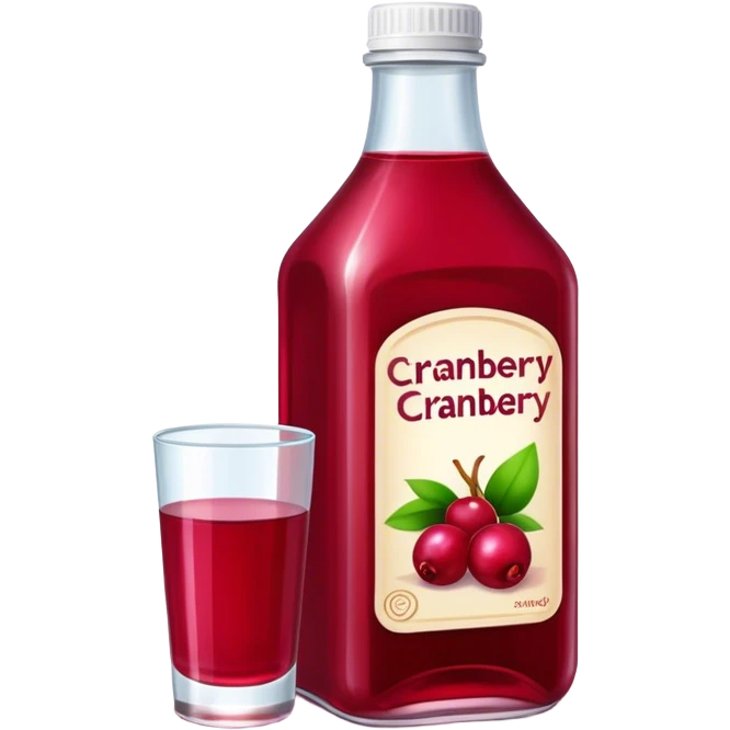 Bottle cranberry juice emoji