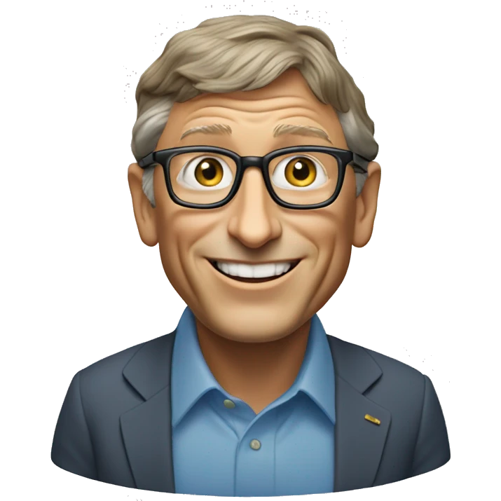 bill gates on the island emoji