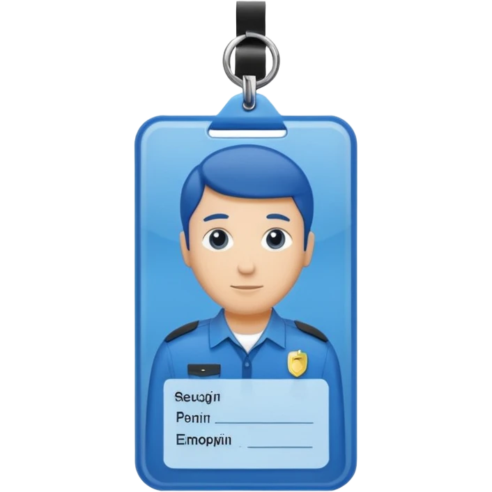 Security badge/card  emoji