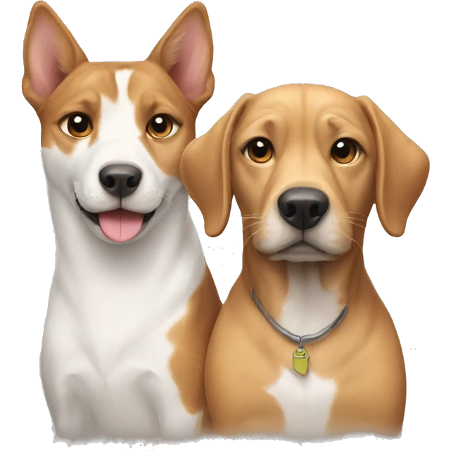 Dog and cat  emoji